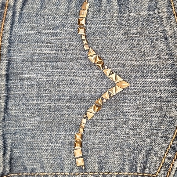 Levi's 512 perfectly slimming boot cut jeans w/ studded pockets vintage - Picture 12 of 12
